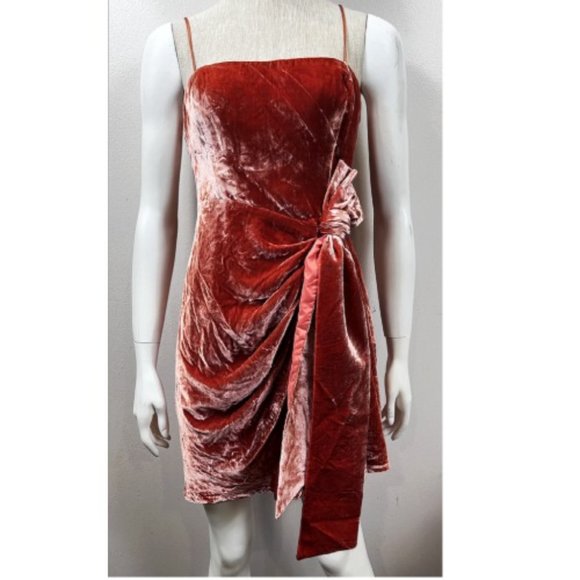 $425 BNWT CINQ A SEPT VELVET MINI  DRESS 8 - Picture 2 of 11